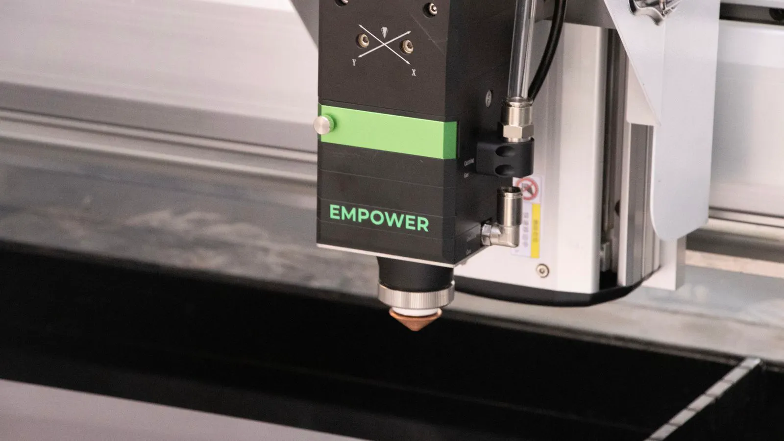 Close view of a precision bearing mounted in an industrial drive unit