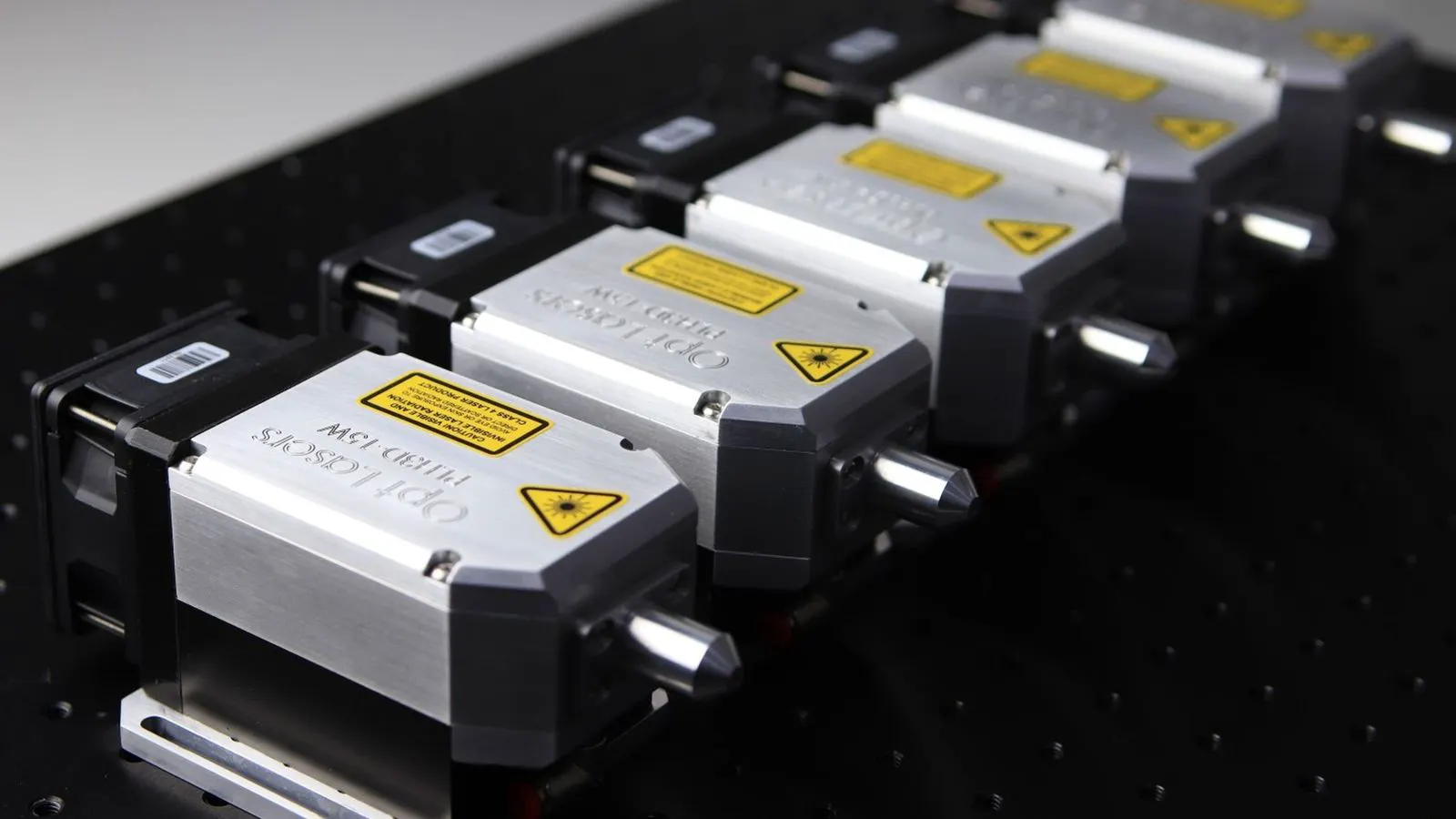 Industrial laser enclosure with transparent viewing window and control panel