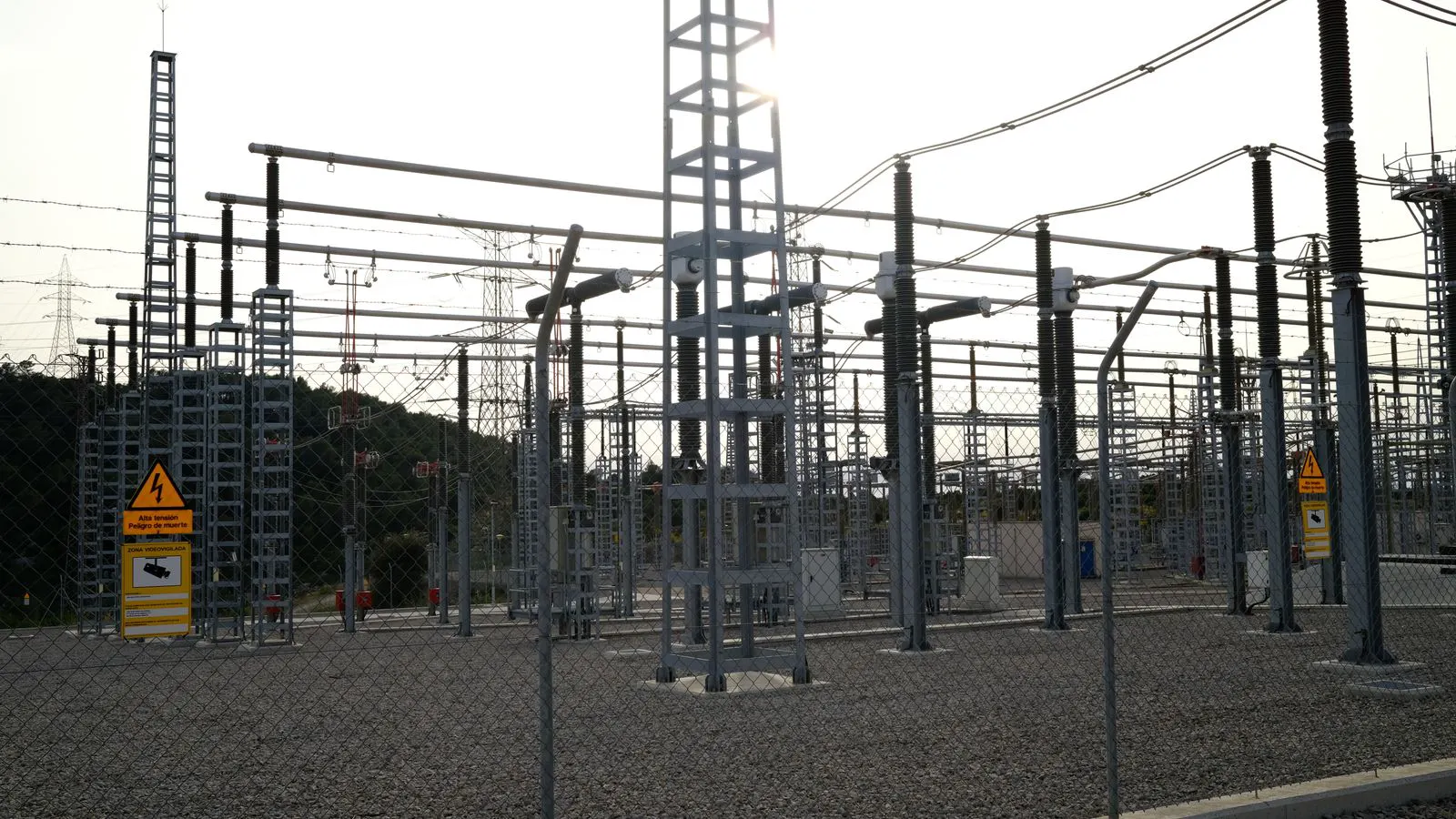 Close view of high voltage cable terminations in a plant electrical room.