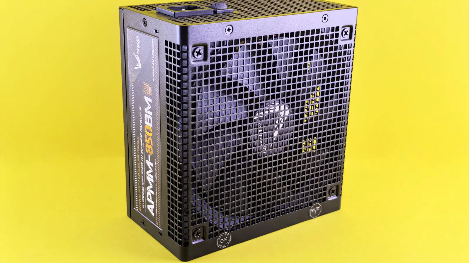 A modular industrial power supply unit mounted on a DIN rail