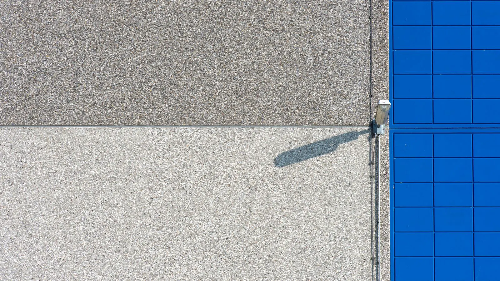 Close up of aluminum and steel solar racking profiles