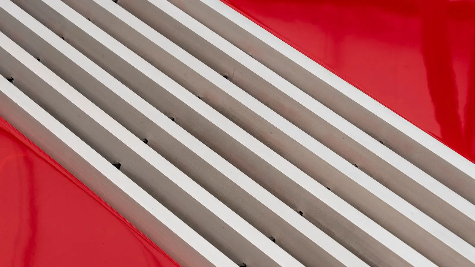 A cross section view of a complex aluminum extrusion profile