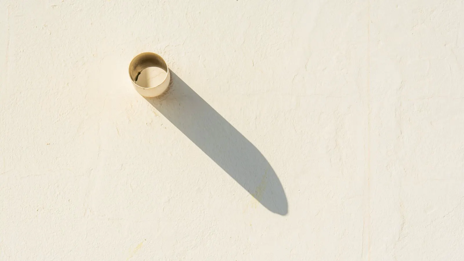 Cross-section of brass pipe showing varying wall thicknesses