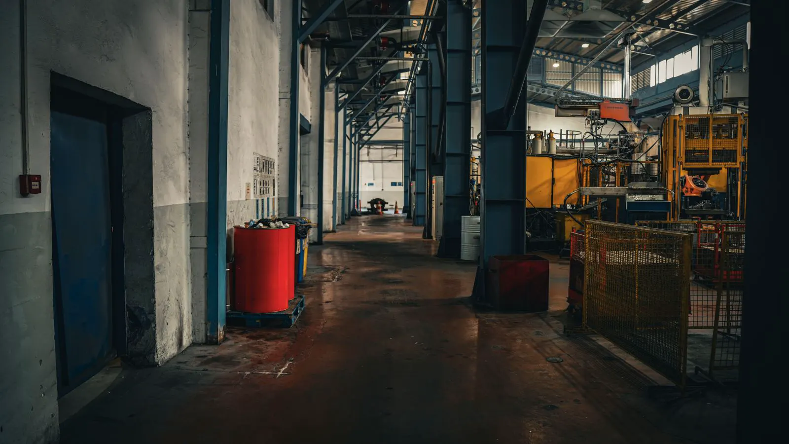 Workers inspecting rubber components on a manufacturing line