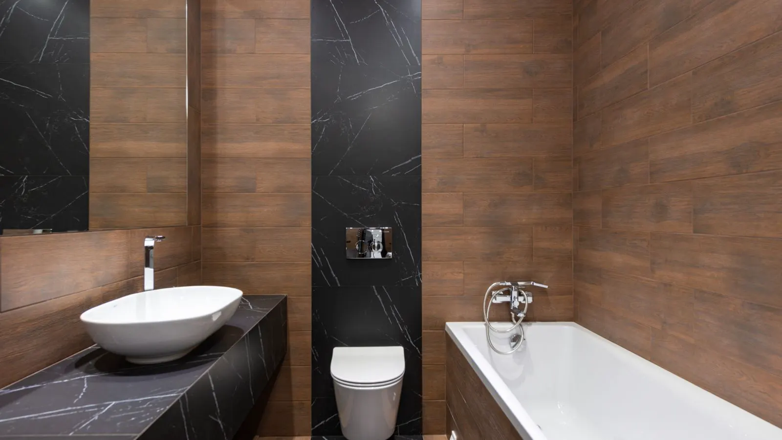 A numbered checklist sheet next to a ceramic toilet and basin.