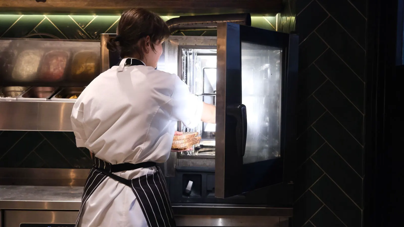 Stacked kitchen equipment purchase orders with highlighted cost columns