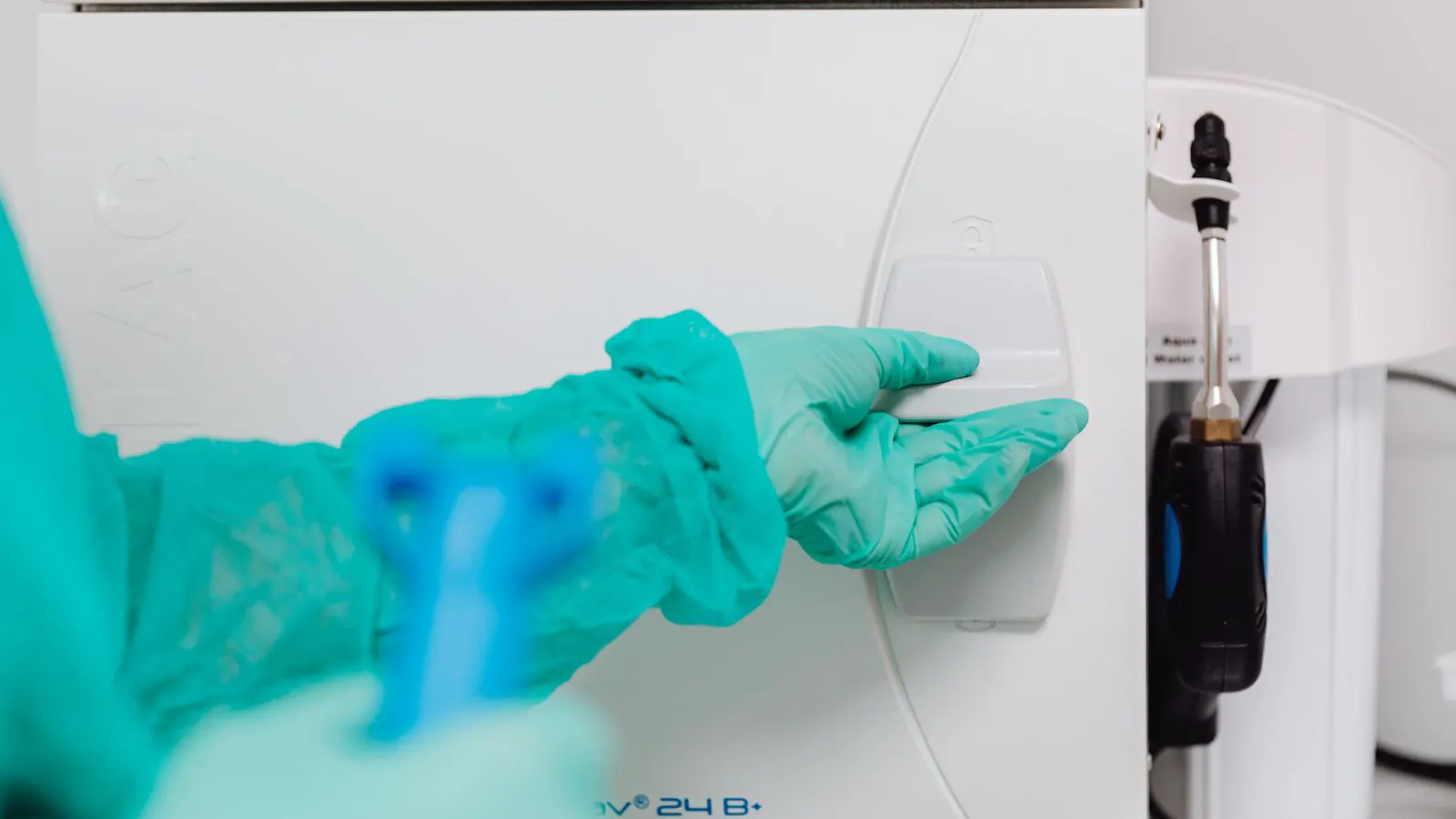 A modern sterile packaging machine in operation