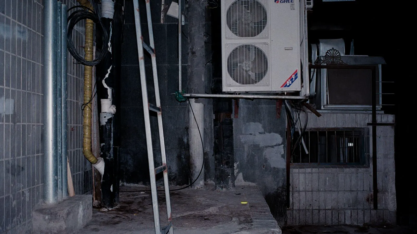 A large industrial air dryer installed in a plant room