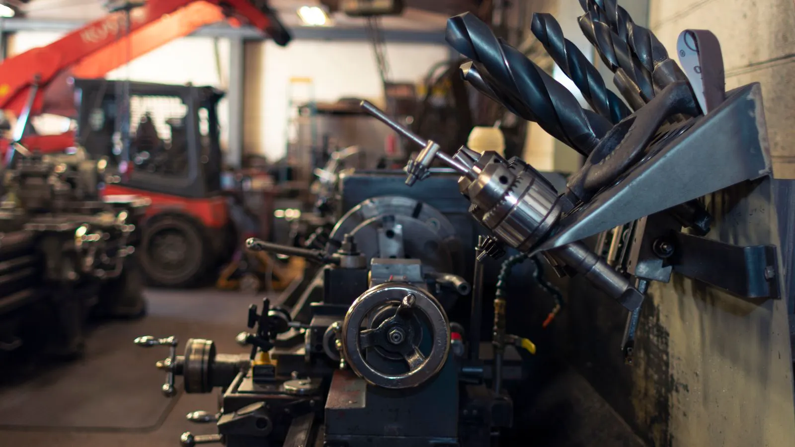 A modern injection molding machine producing plastic parts in a factory
