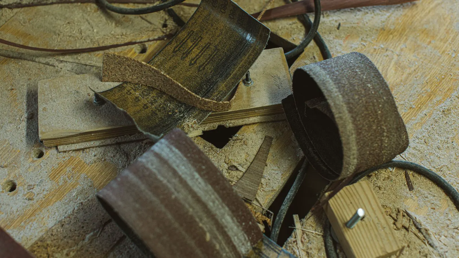 Blue metal ducting connected to a central dust collector unit