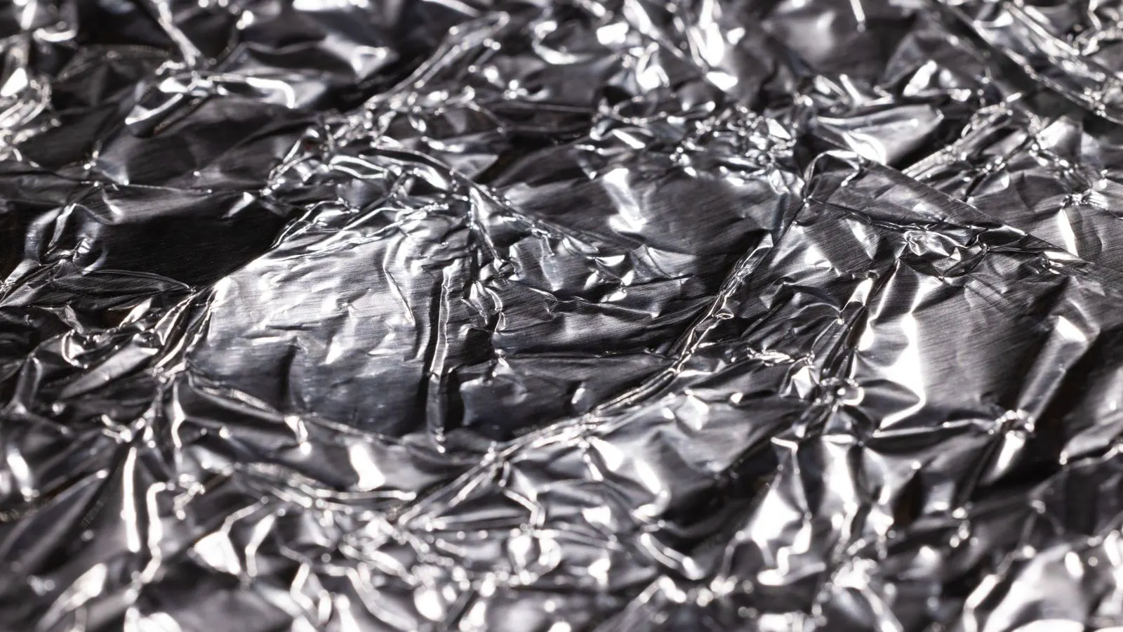 Close up view of a treated metal sheet surface