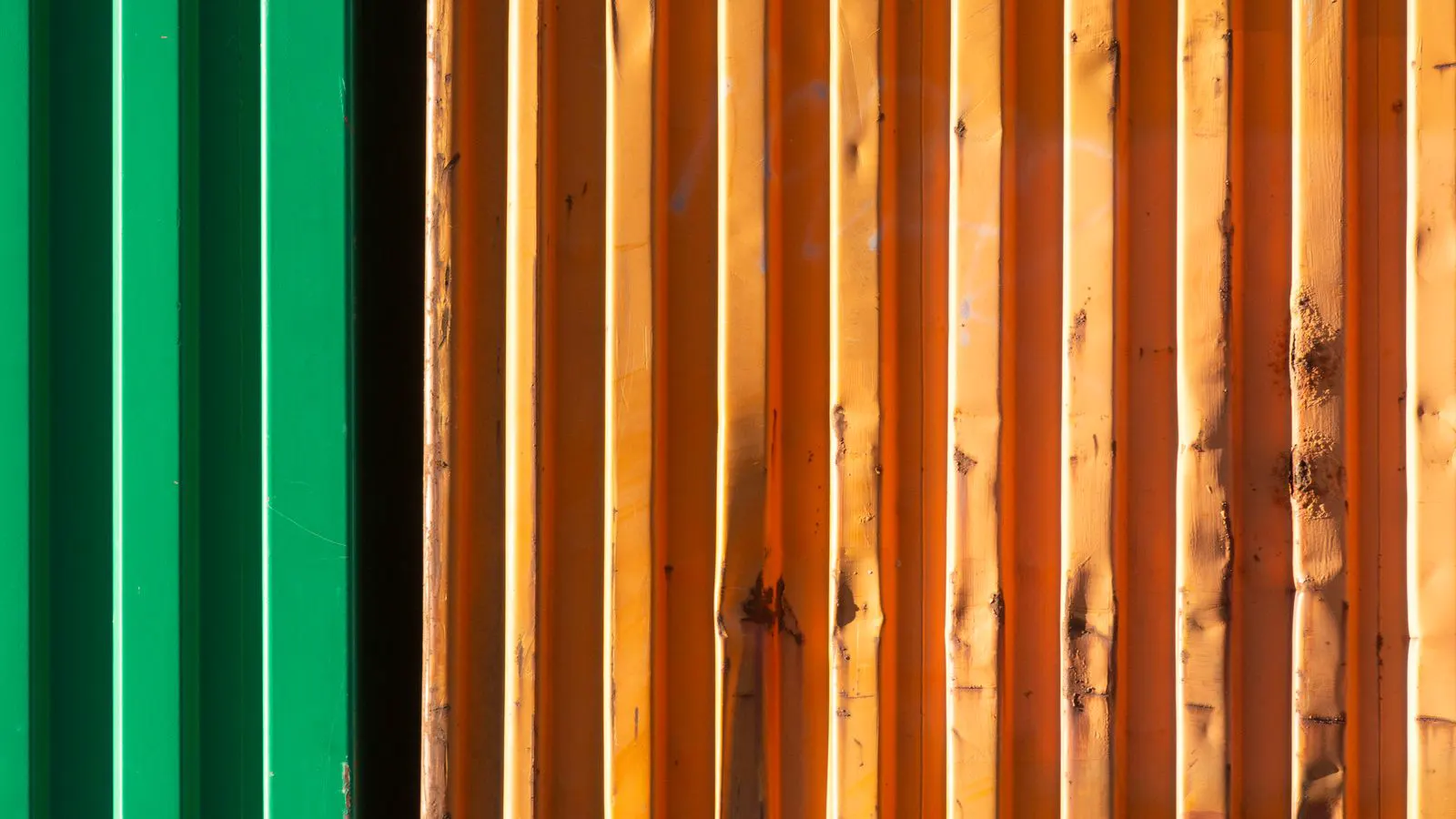 Close up of aluminum sheet with visible galling marks