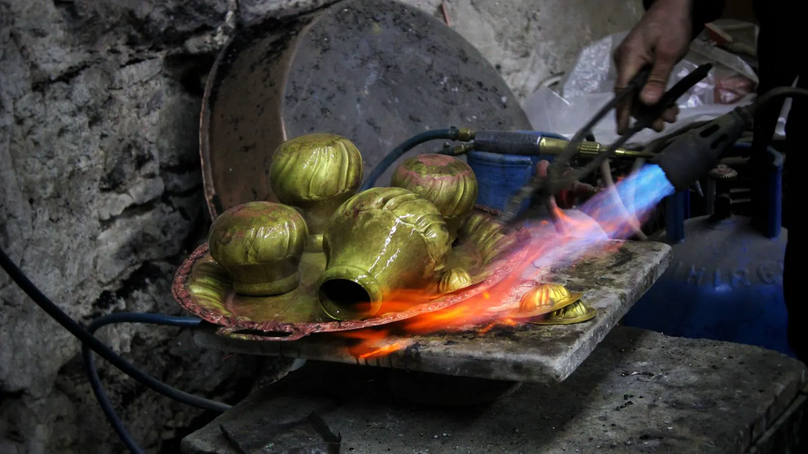 Close view of a forged steel alloy ingot