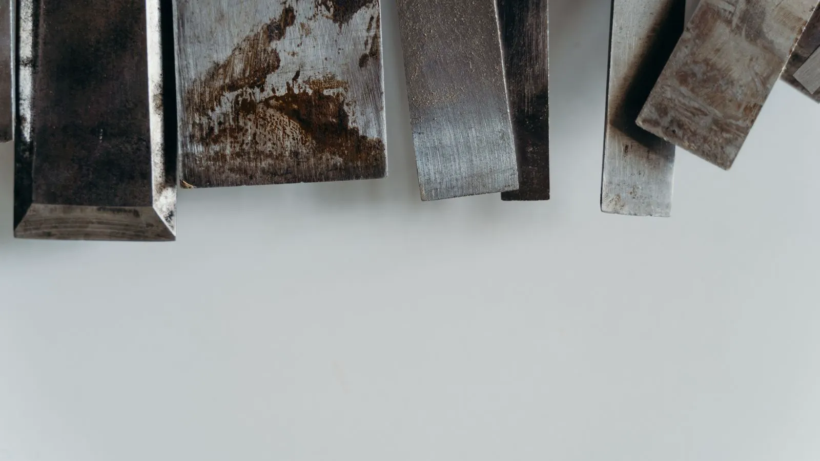 Cross section of forged alloy showing surface hardness gradient